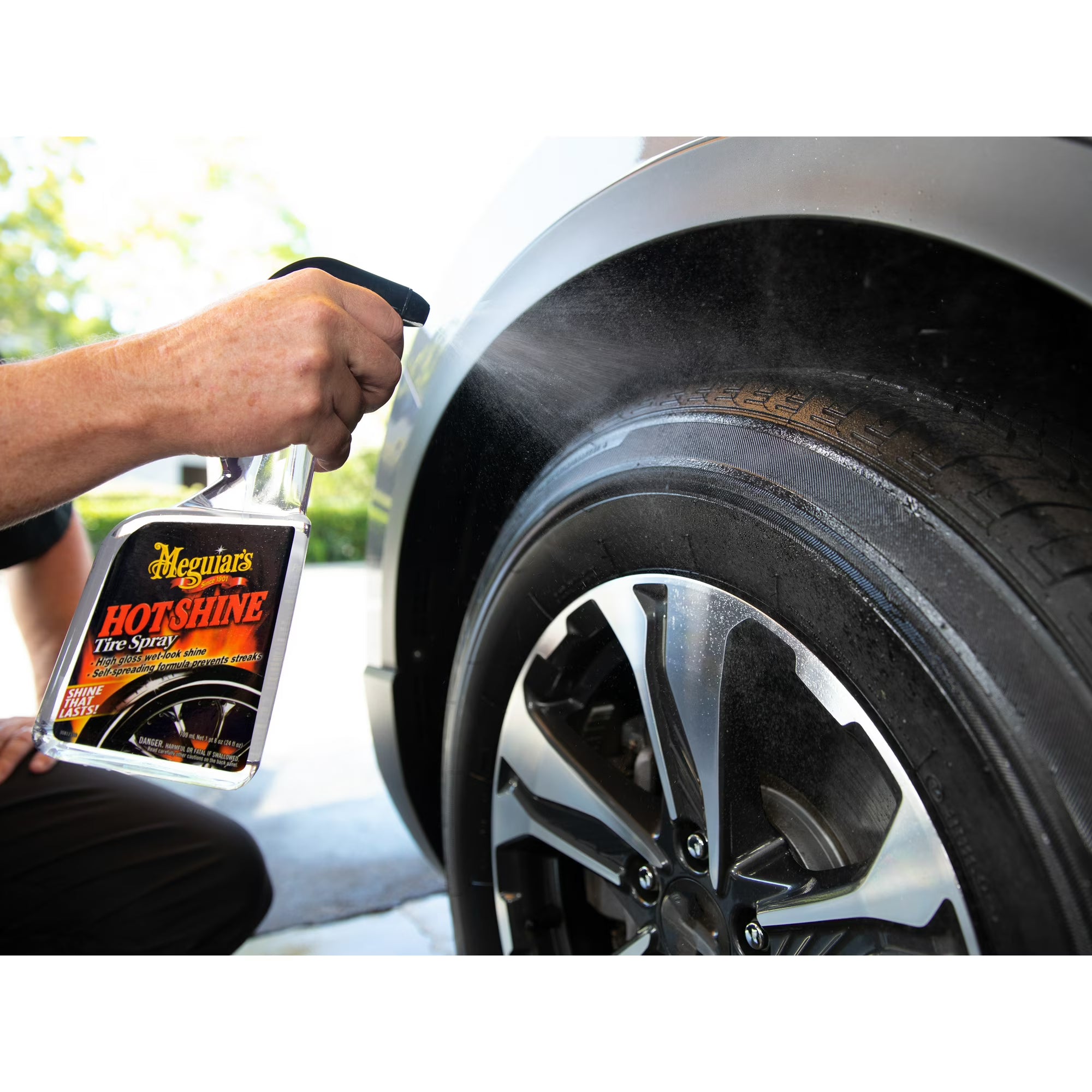 Meguiar's Hot Shine Tire Spray, G12024, 24 oz