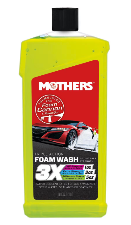Mothers Triple Action Foam Car Wash 16 oz