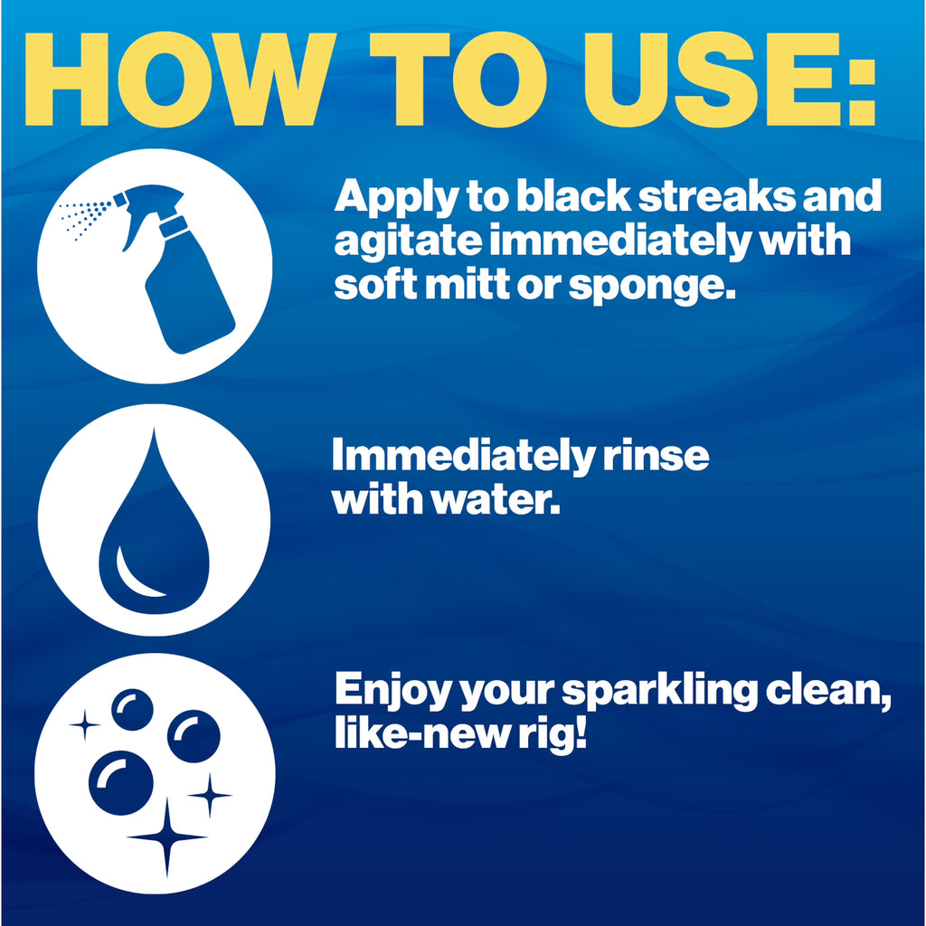 Walex 32oz RV & Marine Black Streak Remover - Stubborn Streak & Grime Cleaner