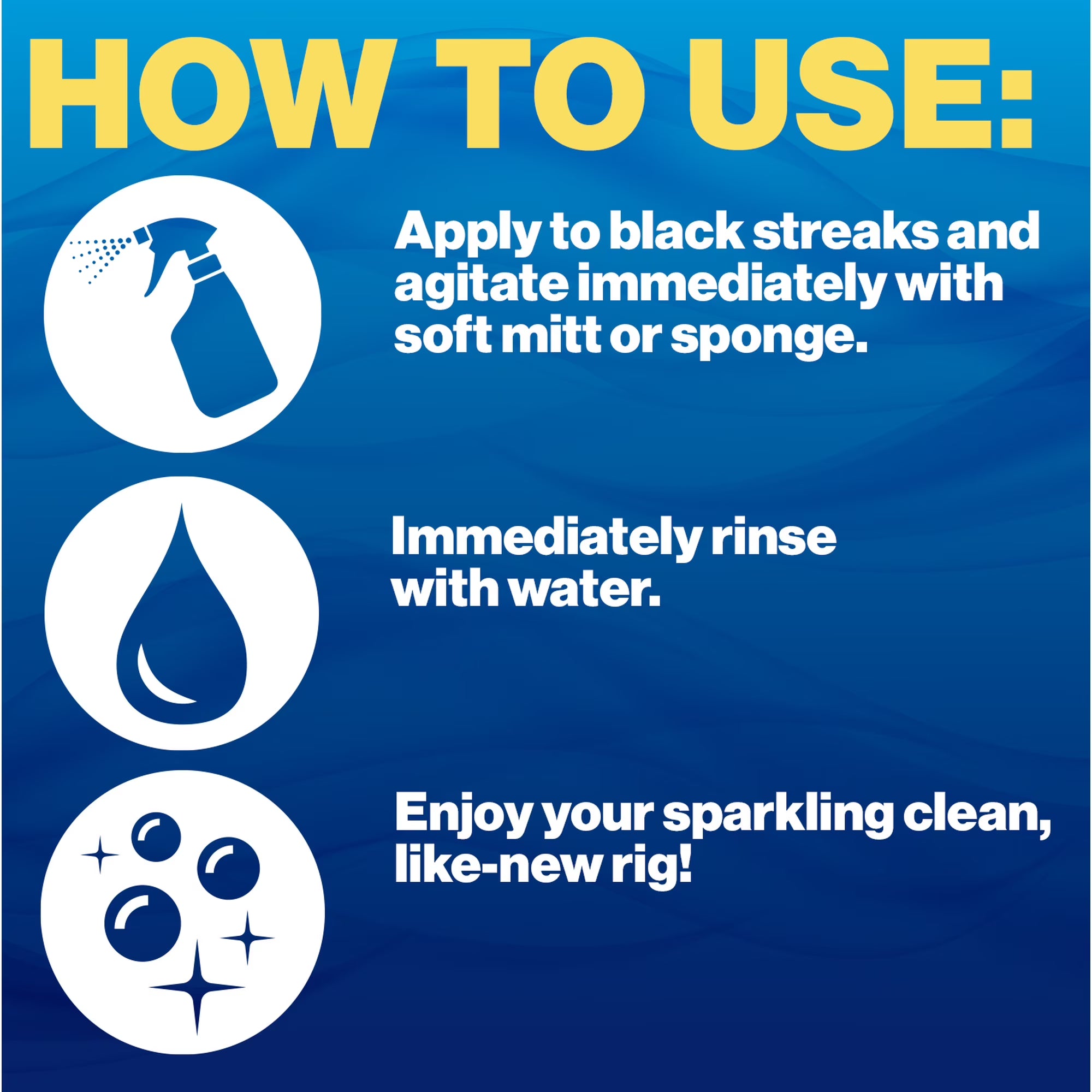Walex 32oz RV & Marine Black Streak Remover - Stubborn Streak & Grime Cleaner