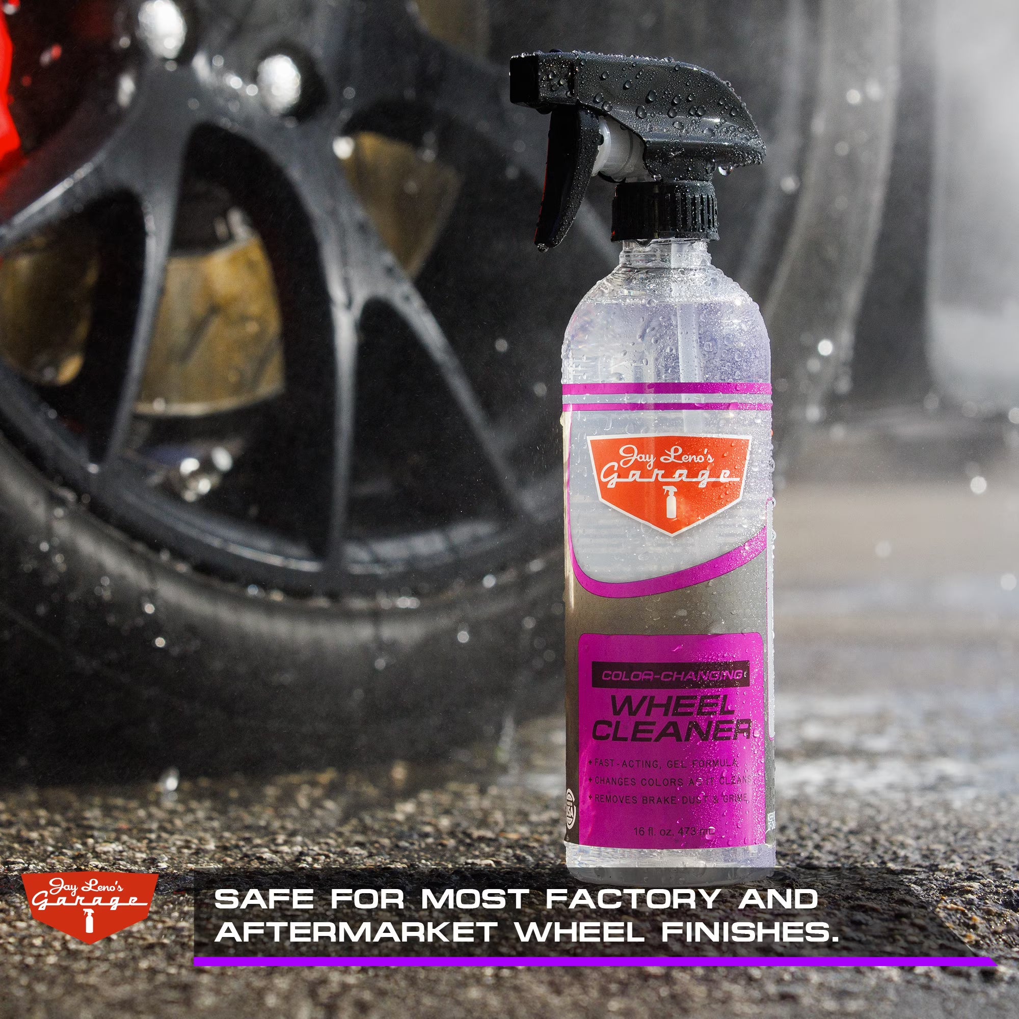 Jay Leno's Garage Wheel Cleaner (16 oz) - Easily Cleans Car Wheels