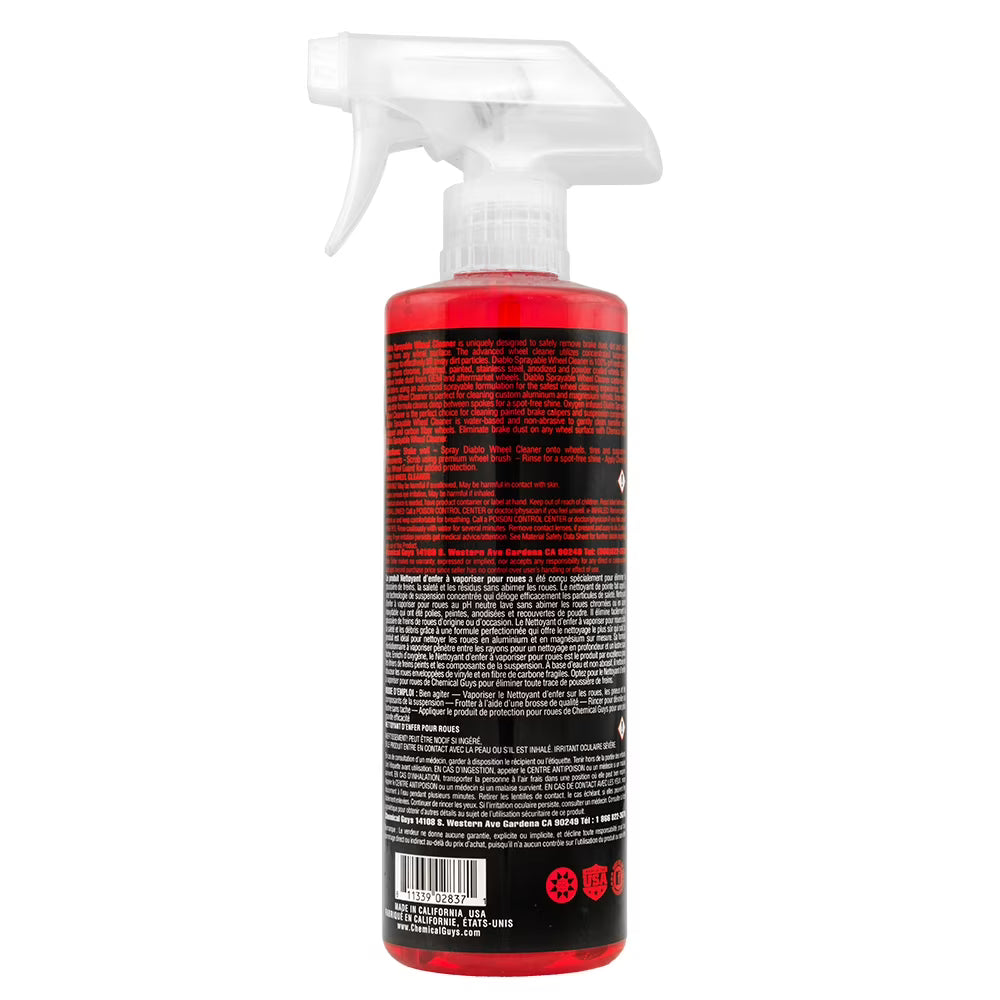 Chemical Guys CLD_998_16 Diablo Wheel & Rim Cleaner Spray, 16 fl oz