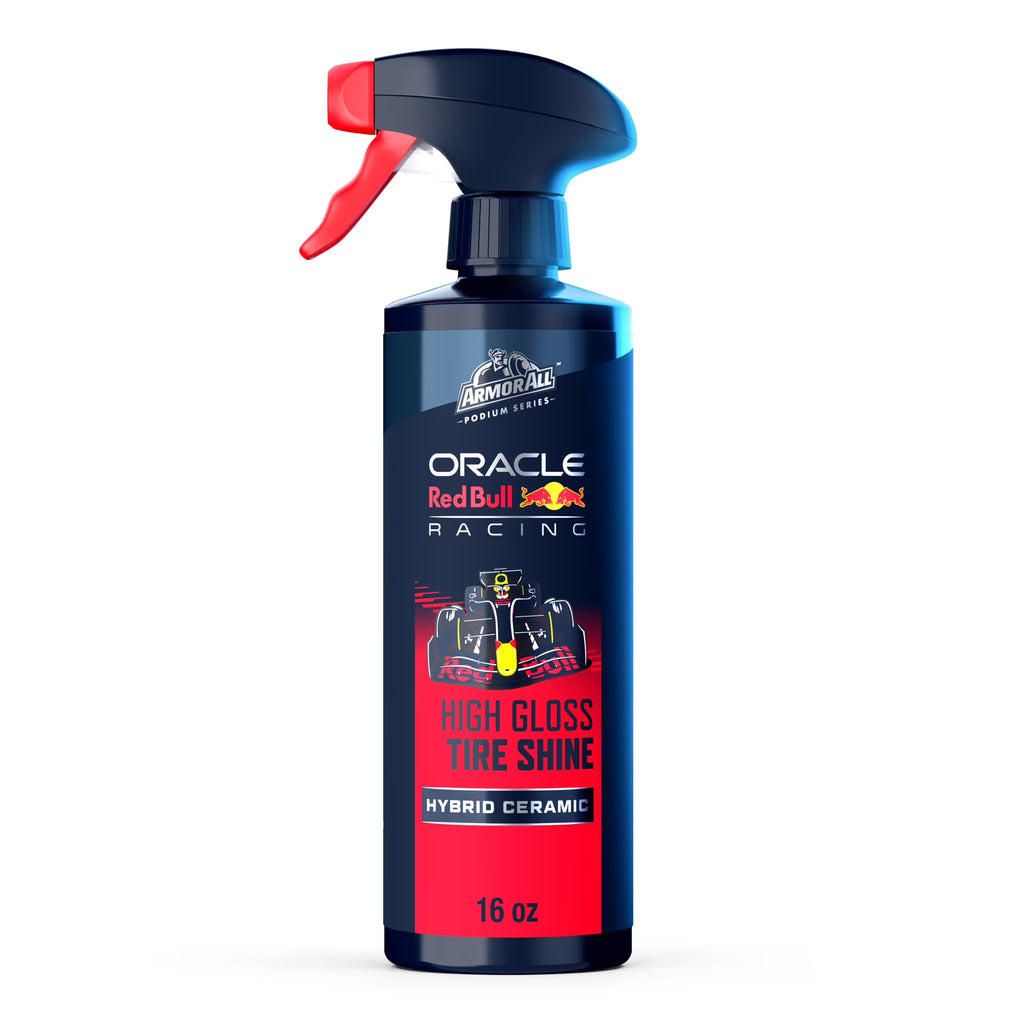 Armor All Podium Series Tire Shine High Gloss Hybrid Ceramic Spray, Long Lasting Shine Developed with Oracle Red Bull Racing, 16 fl oz