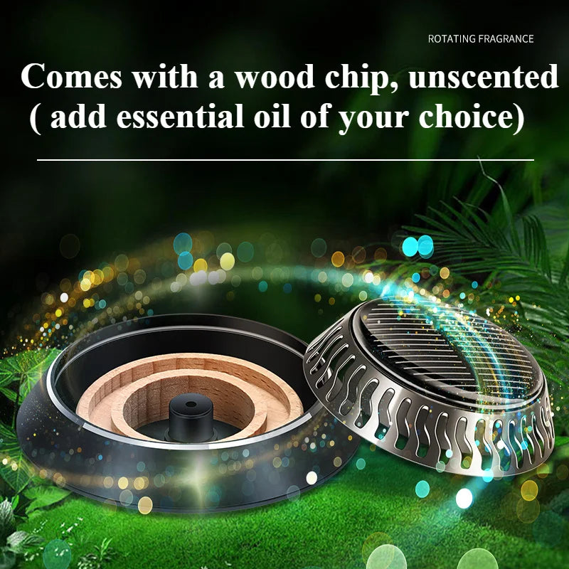 Solar Car Air Fresheners Auto Rotating Solar Aromatherapy Vehicle Decoration Car Fragrance Durable Car Interior Acesssories