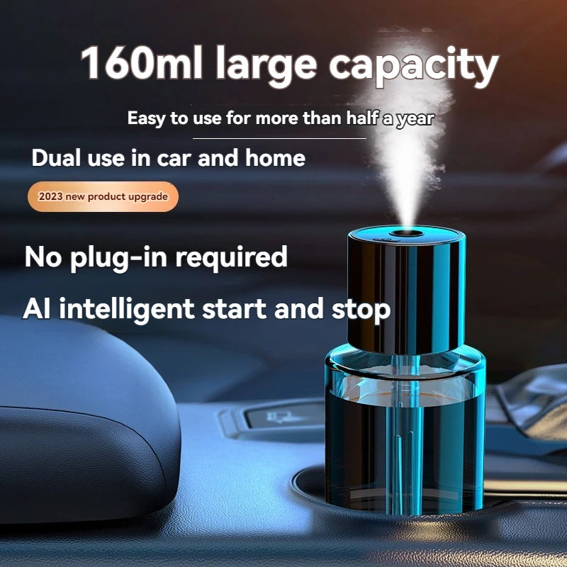 CNDK Smart Car Air Freshener, Rechargeable Car Aroma Diffuser, 3 Levels of Adjustable Intelligent Car Diffuser.