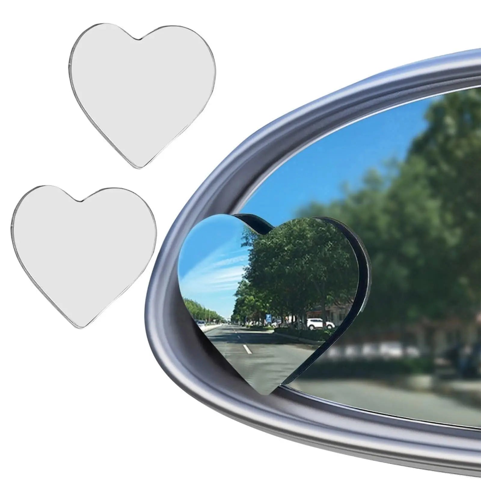 Heart Shaped Blind Spot Mirrors for Cars