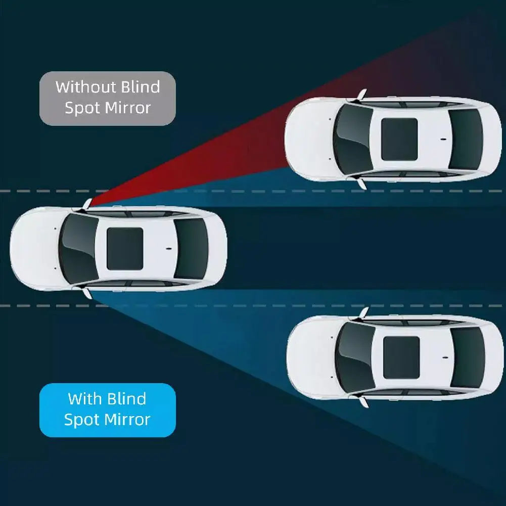 Heart Shaped Blind Spot Mirrors for Cars
