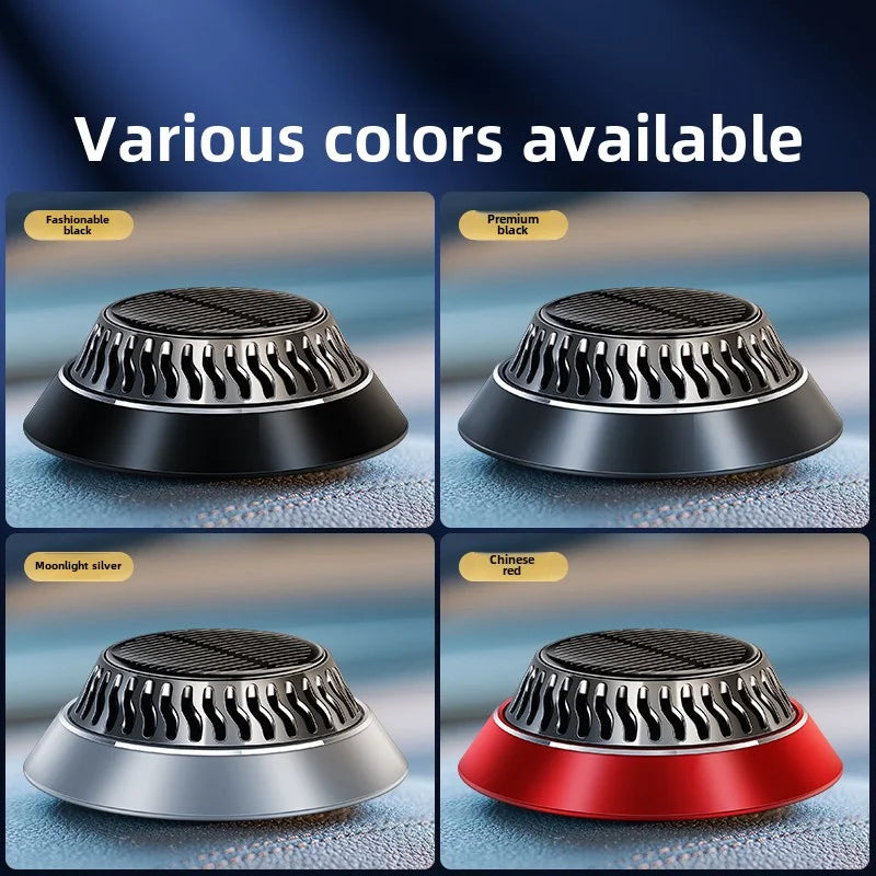 Solar Car Air Fresheners Auto Rotating Solar Aromatherapy Vehicle Decoration Car Fragrance Durable Car Interior Acesssories
