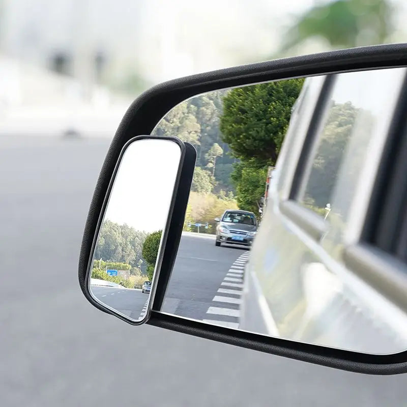 360 Degree Adjustable Blind Spot Mirror Car Auxiliary Rearview Convex 2Pcs