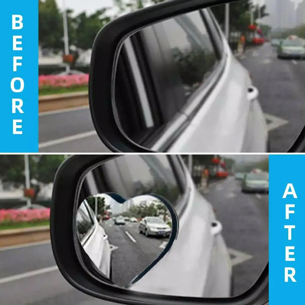 Heart Shaped Blind Spot Mirrors for Cars