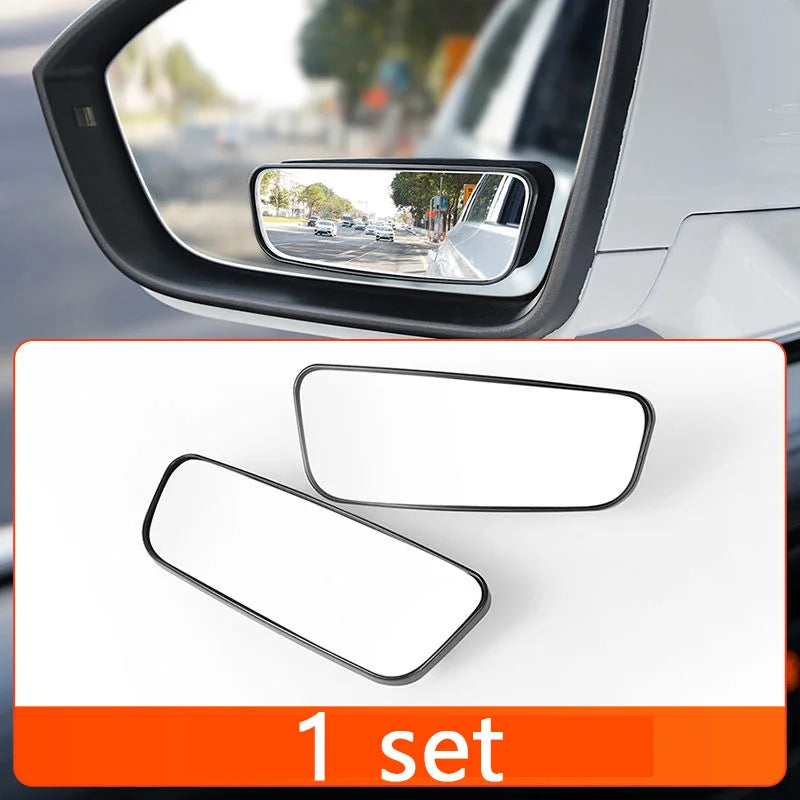 360 Degree Adjustable Blind Spot Mirror Car Auxiliary Rearview Convex 2Pcs