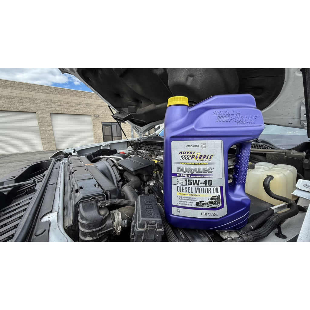 Royal Purple Duralec Super 15W-40 Diesel Motor Oil, Diesel Vehicles, 7.7 lbs, 1 Gallon