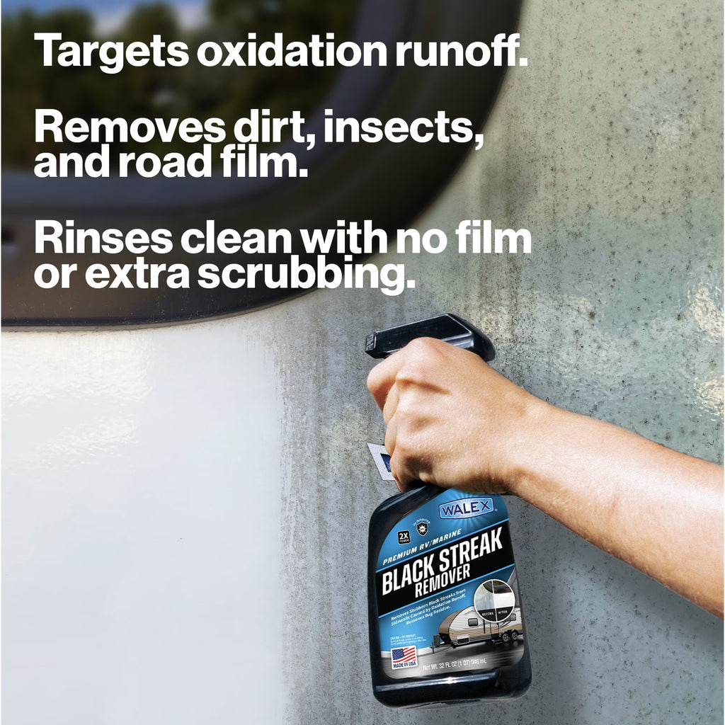 Walex 32oz RV & Marine Black Streak Remover - Stubborn Streak & Grime Cleaner